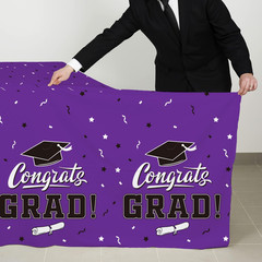 Graduation Party Decorations, Gongrats Grad Tablecover for Graduation Party Supp