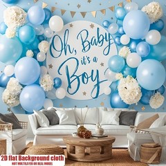 2D flat Banner, 1pc, Baby Shower Party Background Decoration Background Photo ☋