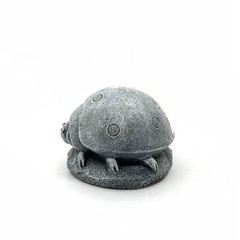 Energy Efficient Solar LED For BEETLE Statue Gray Resin Garden Decoration