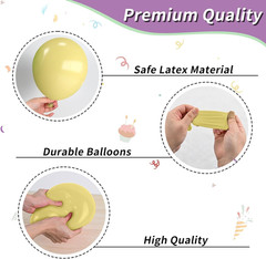 Pastel Balloons,12 Inch Macaron Pink Blue Purple Green Yellow Colorful Confetti