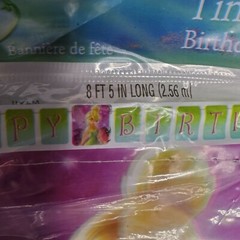 Tinkerbell Hallmark Disney Fairies Party Birthday Banner Blowers Award Ribbon