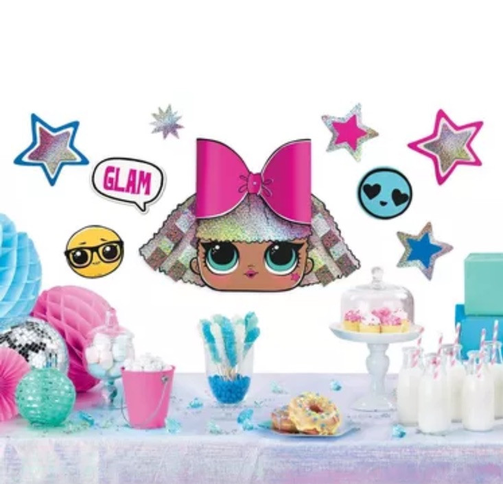 LOL Surprise Together 4 Eva! Wall Glitter Decorating Birthday Kit