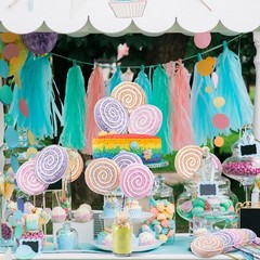 6 PCS 16 Inch Large Candy Party Decoration Giant Lollipop Props Macaron