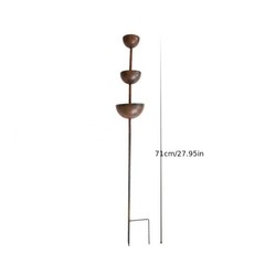 Metal Raincatcher for Garden with Rust Resistant Coating and Functional Design