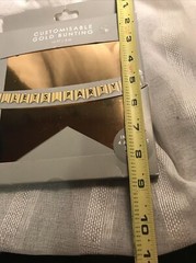 PARTY BANNER Customizable Kit NEW NIB 10 Feet Gold 14 Pennants Party Decor DIY