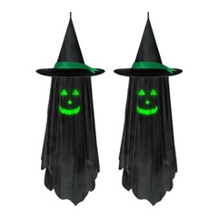 Halloween Fabric Specter With Light Outdoor Hanging Decoration For Themed