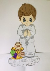 ANGELS First communion foam Wall decorations for boy Decorations De Comunión 30″