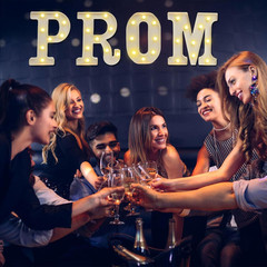 4-Piece Illuminated PROM Letters Kit for Graduation Decorations, Class of 2026