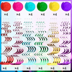 Chinco 48 Pcs 90s Theme Party Decorations Swirls Hanging Birthday Hip Hop
