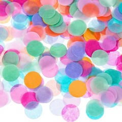 Rainbow Paper Confetti Balloons 25 Pcs, 12 Inch Thickened Clear Latex Balloons