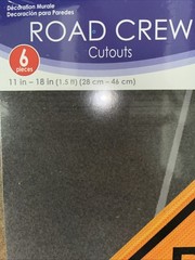 Road Crew Sign Construction Site 6 Props 11 In- 18 In Party Decoration Birthday