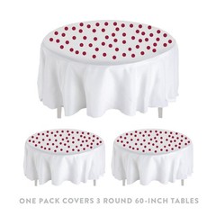 180 PCS Large Confetti Party Table Decor 1.5 Inch DoubleSided Burgundy