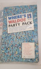 2 Where’s Waldo Party Pack Hallmark Vintage 1991 Birthday Mask, Game, Awards Etc