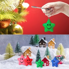 48 Pcs Star Keychains Bulk Party Favor, Smile Mini Foam Balls Party Favors Gi…