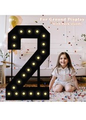 4FT Marquee Light Up # 25 LED Foam Board Birthday Anniversary Party Decoration