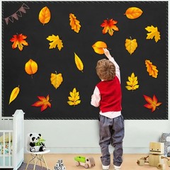 Autumn Thanksgiving Fall Maple Leaves Cutouts Bulletin Board Decor 45 Pack