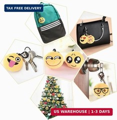 24 Emoji Keychains Party Favors – Birthday Gift for Kids – World Emoji Day Fun
