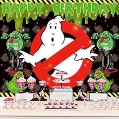 Ghostbusters Party Supplies Birthday Decor Backdrop Banner Vinyl for Kids 7x5ft