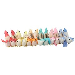 Simulation Feather Bird Home Garden Decor Ornament Artificial Birds Set