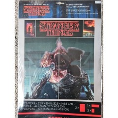 STRANGER THINGS Scene Setter Halloween Wall Backdrop Party Decoration Demogorgon