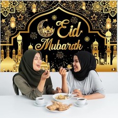 Eid Mubarak Decorations Backdrop Ramadan Kareem Photo Booth Backdrop Eid