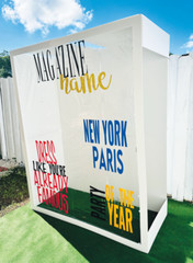6.3ft by 5.4ft Magazine photo booth, magazine life size, custom magazine, Vogue