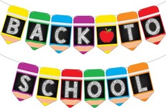 Large Back To School Banner – 2 Strings 10 Feet, No DIY | Pencil Banner, Welc…