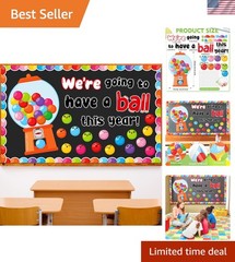 Cheerful Back to School Gumball Decorations – Easy to Personalize & Install