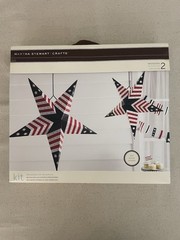 Martha Stewart dimensional star decorations, 4th of July star craft