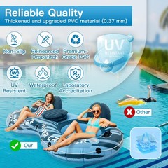 Heavy Duty 2 Person River Tubes for Floating with Cooler Inflatable Floating …