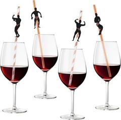 36 Pcs Paper Bachelorette Straws Funny Male Dancer Drinking Bridal Shower Party