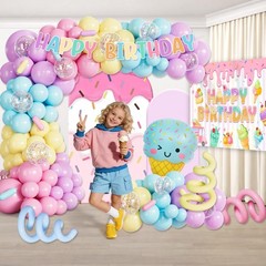Ice Cream Birthday Party Decorations Set