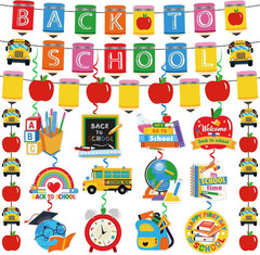 Back to School Decorations, Welcome Back to School Banner Set for Classroom | 17