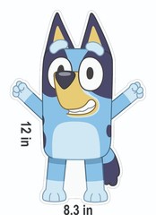 8 Bluey Bingo Removable Floor Decals Sidewalk Birthday Party Decorations