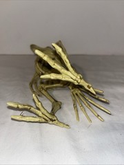 CROW SKELETON BIRD Poseable Halloween Prop Decoration 7.25″ Distressed FLAW