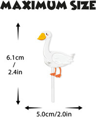18Pcs Glitter Cupcake Topper Animal Duck Theme Decor Supplies Boys Girls Happy B