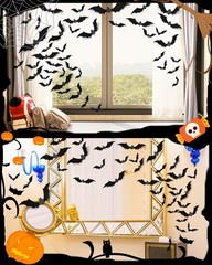 120 Pcs Halloween Decorations 3D Bats Decor, 4 Sizes Scary Bat