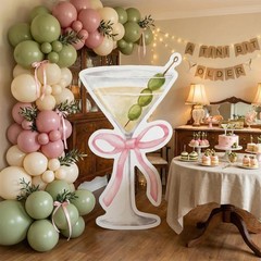 4ft a Tini Bit Older Birthday Decorations Pink Martini Party Backdrop Birthday P