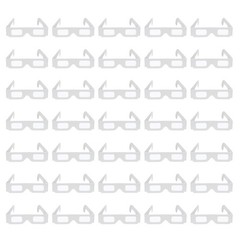 50 Pack 3D Diffraction Glasses Firework Diffraction Grating White