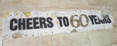 cheers to 60 years Banner 71″ New