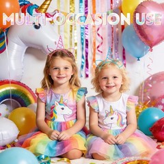48 Pcs Unicorn Headbands Unicorn Birthday Party Favors Unicorn Headwear Plast…