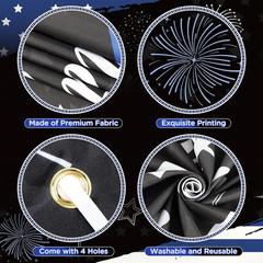 Police Party Decorations Congrats Officer Banner with 14Pcs Latex Balloons Black