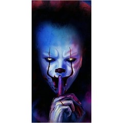 Halloween Door Decorations Horror Moon Night Dead Tree Scary Cemetery Pumpkins D
