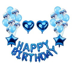 Happy Birthday Decorations Multiple Styles Banners Balloons Sets Party Supplies