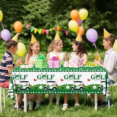 Golf Decorations Tablecloth,2pcs Golf Table Cloth Plastic Golf Party Decorati…