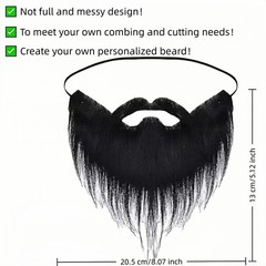 Fake Mustache for Fun – Specially designed for DIY combing and cutting, Reali…