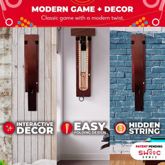 SWOOC Games® – Hideaway Hook and Ring Game on a String – Weather Resistant & Eas