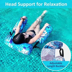 Inflatable Pool Float Chair – 2 Pack Pool Floats Adult Heavy Duty, Water Floatin