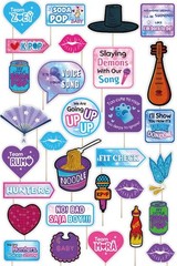 30 Pcs Demon Hunters Birthday Decorations Photo Booth Props Set, Cute Korean …