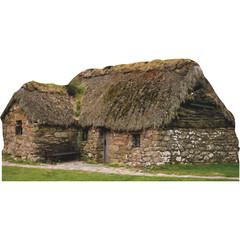 H13692 Culloden Battlefield Old Leanach Cottage Cardboard Cutout Standee Standup